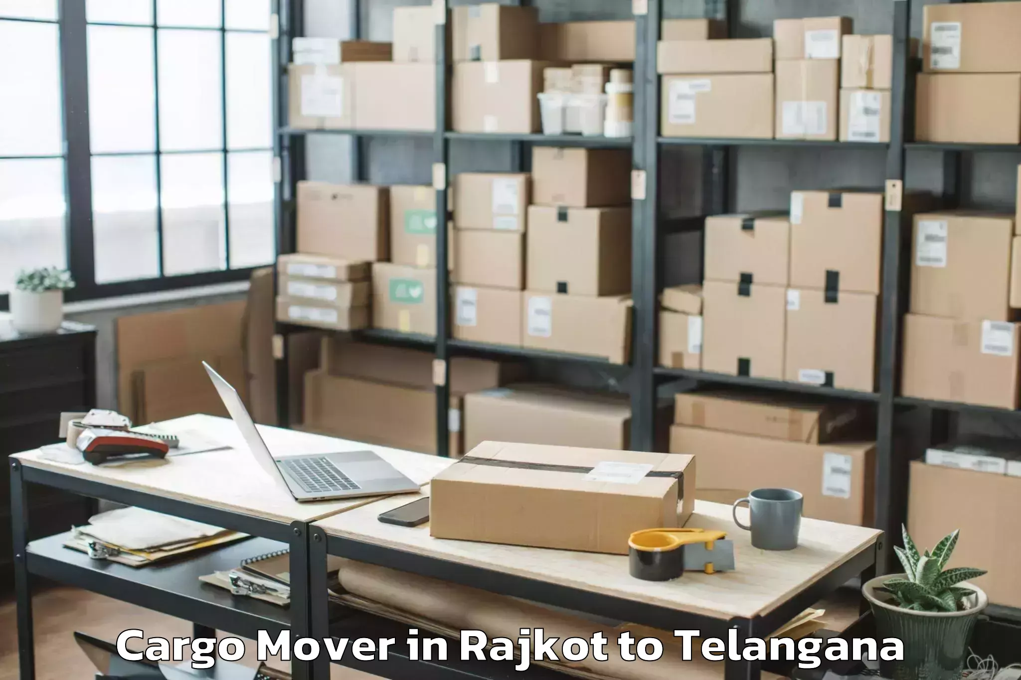 Trusted Rajkot to Karimnagar Cargo Mover